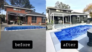 Before and after exterior painting and decorative work in Melbourne, Victoria, Australia-a